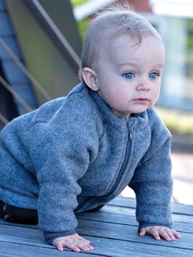 tilgivet dechifrere Bærecirkel Varm trøje til baby fra Mikk-Line. Mikk-Line jakke i uld til baby. Rosa  uldjakke til piger. Baby jakke.